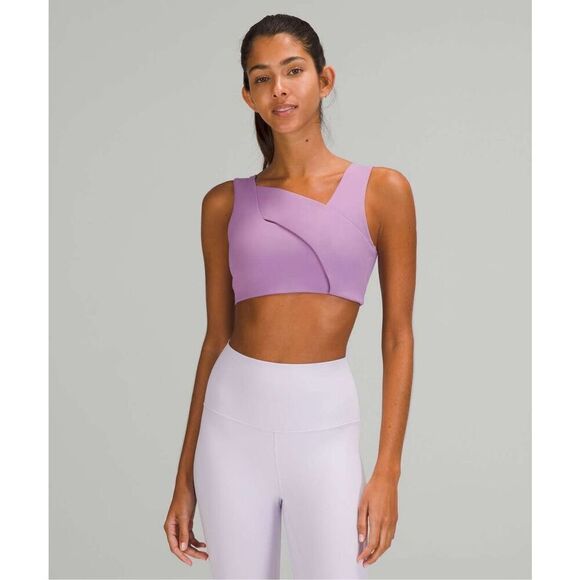 Lululemon Nulu Cross-Front Yoga Bra Light Support size 4 Wisteria Purple - Picture 1 of 6